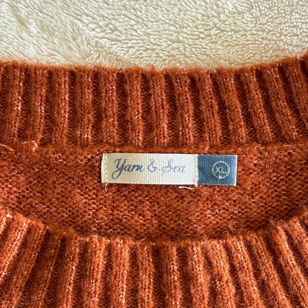 yarn&sea Rust Women's Crew Neck Sweater / XL